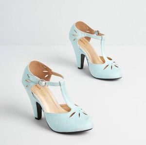 Refreshed zest t-strap heel